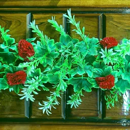 kingstyle impex Artificial Flowers Home Decoration Vine & Creepers Plant Wall Hanging Chain A284 Multicolor Rose Artificial Flower image 2