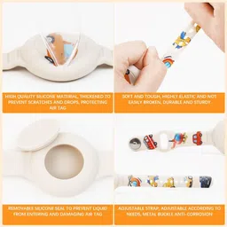 PALAY AirTag Bracelet for Kids Adjustable Silicone Band with Cartoon Design image 3