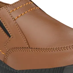 Eego Italy Men Leather Light Weight Formal Slip-On Shoes image 3