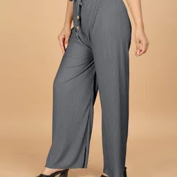 payaltextile Pack of 2 Women Regular Fit Multicolor Cotton Blend Trousers image 4