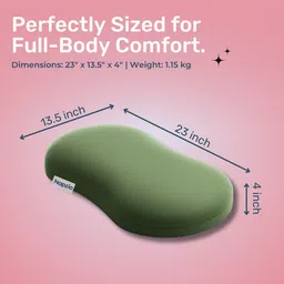 napzio Memory Foam Sleeping Pillow Pack of 2 Solid image 3
