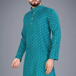 z zedup Men Printed Cotton Blend Straight Kurta-picture-20