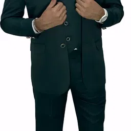 gargian master cut Men Single Breasted Solid Suit-picture-31