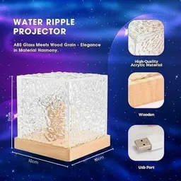 sparlune Aurora LED Cube Night Lamp | Color Changing Light with Remote Night Lamp image 3