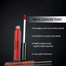 Stars Cosmetics Smudge Proof & Transfer Proof Lip Pop Liquid Lipstick 2.6ml - Rose Pink 02 image 2