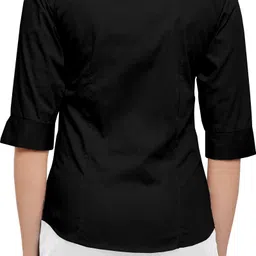 live trendz Women Regular Fit Solid Spread Collar Casual Shirt image 3
