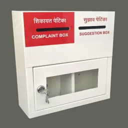 High Grade Metal Complaint Box / Suggestion Box 2 Slits with Lock & Two Keys Suggestion Box-image-14
