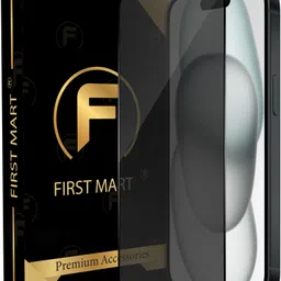 FIRST MART Edge To Edge Tempered Glass for iPhone 15, Apple iPhone 15, Apple 15, Privacy Anti Spy Glass with Matte Finish-image-80
