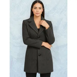pepzoo Women Solid Double Breasted Casual Blazer-picture-29