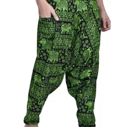 viku Printed Cotton Men Harem Pants image 4