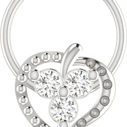 avsar Parina 14kt Cubic Zirconia White Gold Nose Wire-picture-10