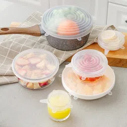 ablue clipper Stretch Lid 3.7 inch Lid Set, Pack of 6 image 4