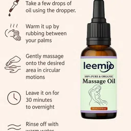 leemio Breast Massage Oil – 100% Pure & Herbal Oil for Firming & Uplift – image 5