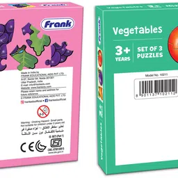 frank First Puzzle Combo 1 (Fruits & Vegetables)- 6 puzzles for 3 yrs+ image 4