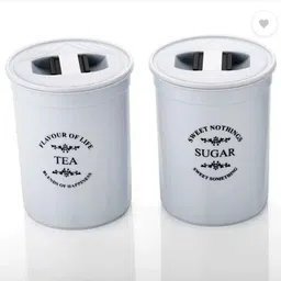 Plastic Tea Coffee & Sugar Container - 900 ml-image-19