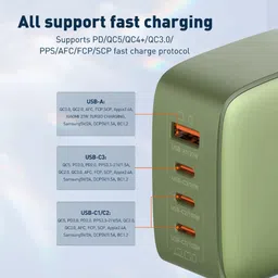 Acer PowerMax 100W GaN Super Fast Charger | 4-Port USB (1A3C) PD Charger 100 W Adapter image 3