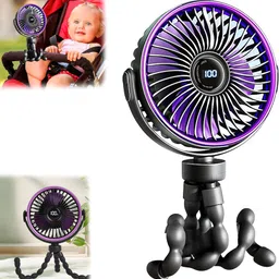 Kidoca Portable Stroller Fan For Kids Mini Hand Fan Small Electric For Car Seat Travel Portable Stroller Fan For Baby Mini Hand Fan Small Electric For Car Seat Travel USB Fan-picture-13
