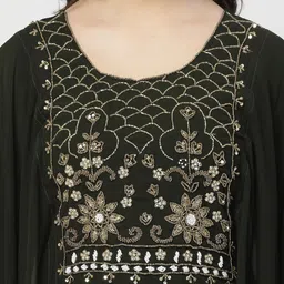 ts lifestyle Embroidered Georgette Women Kaftan image 4