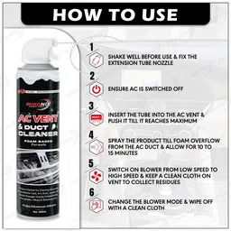 mikanix Car AC Vent & Duct / Dust Cleaner Foam Spray With Long Nosal Pipe | Removes Dust and Mould From AC | Vehicle Interior Cleaner image 3