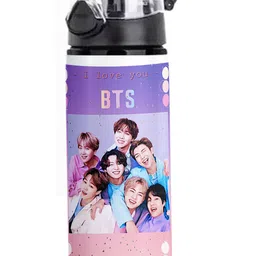 printingzone School Bottle| Bts Printed Bottle Signature (F10) 750 ml Water Bottle image 2
