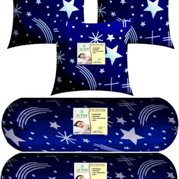 actos 3 Cushion And 2 Bolster Microfibre Nature Bolster Pack of 5-picture-13