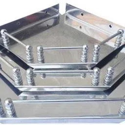 BAAPU CORNER SHELF SET Stainless Steel Wall Shelf-picture-13