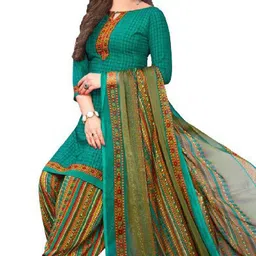 thira Unstitched Crepe Salwar Suit Material Printed-picture-13