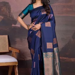 dravya women Woven Banarasi Jacquard, Art Silk Saree-picture-44