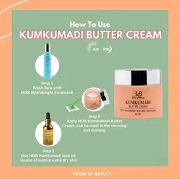 House of Beauty Kumkumadi Butter Cream with Raspberry & Plant Squalane 50 ml image 5