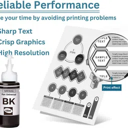 verena Refill Ink Compatible for 802,805,678,680,803 Cartridge 100ml 1 syringe & 2 Black Ink Bottle image 3