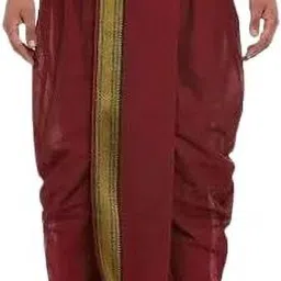 svatantra Men Cotton Blend Kurta Dhoti Set image 3