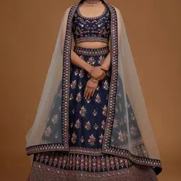 kv fashion Embroidered Semi Stitched Lehenga Choli-picture-11