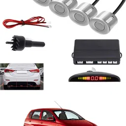 peeps store Universal 4 Silver Reverse Parking Sensor-AP25N83 Universal 4 Silver Reverse Parking Sensor-AP25N83 Parking Sensor image 1