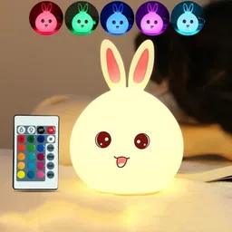 dwiza enterprise Bunny/Rabbit Night Lamp with Remote for Kids,7 Color Changing Light Night Lamp-picture-14