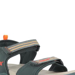 Sparx Men Green & Orange Solid Sports Sandals image 2