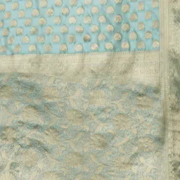 Anouk Ethnic Motifs Woven Design Zari Organza Banarasi Saree image 4