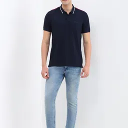 Allen Solly Men Solid Polo Collar Cotton T-shirt image 5