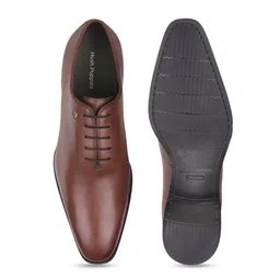 Hush Puppies Men Round Toe Leather Lace-Ups Formal Oxfords image 5