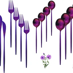 manishaware Pretty in Pink | A Stylish & Practical Cutlery Set for Everyday Use Stainless Steel Cutlery Set-picture-28