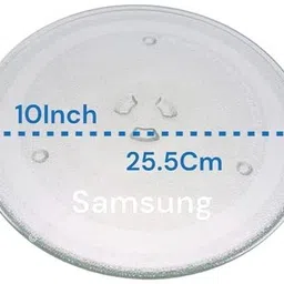 jkbk Glass Plate 10 Inch Compatible with GW732KD Samsung Microwave Fiber Glass Microwave Turntable Plate image 2