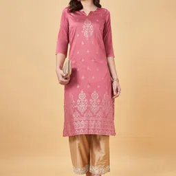 RANGMANCH BY PANTALOONS Ethnic Motifs Printed Kurta image 4