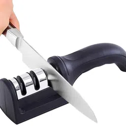 glocal web 3-Stage professional Manual Knife Sharpener for Kitchen Knives, Scissors X12 Knife Sharpening Steel-picture-17