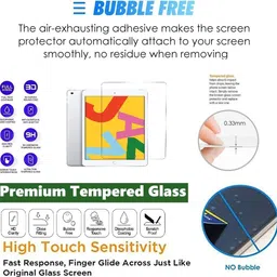 Mersal Edge To Edge Tempered Glass for APPLE iPad (8th Gen) 10.2 inch, protection against drops, scratches and wear and tear. image 5