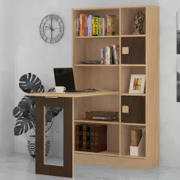 adona Aura Kids Study Table in Coffee Walnut Color image 1
