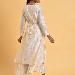 W Floral Embroidered Ethnic A-Line Maxi Dress image 5