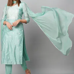 gosriki KALINI Ethnic Motifs Printed Regular Kurta With Trousers & Dupatta image 2