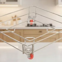 hm evotek Stainless Steel Kitchen Trolley image 1