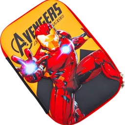poksi Avengers Iron Man Pencil Bag | Stylish & Spacio us Stationery Organizer Art EVA Pencil Box image 4