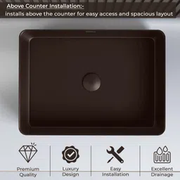 plantex Melamine Wash Basin/ Basin for Bathroom Wash Basin for Bathroom/Tabletop Basin/Designer Countertop Basin for Home/Office Counter Top image 3