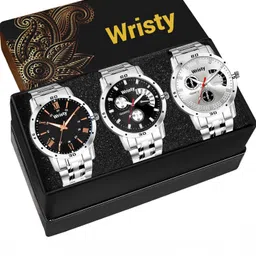wristy Analog Watch - For Men sb02 black-sb04 black-sb04 white-picture-16